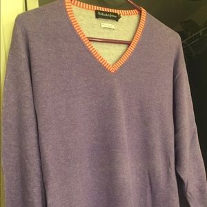 Light sweater designer brand silk/cotton sweater